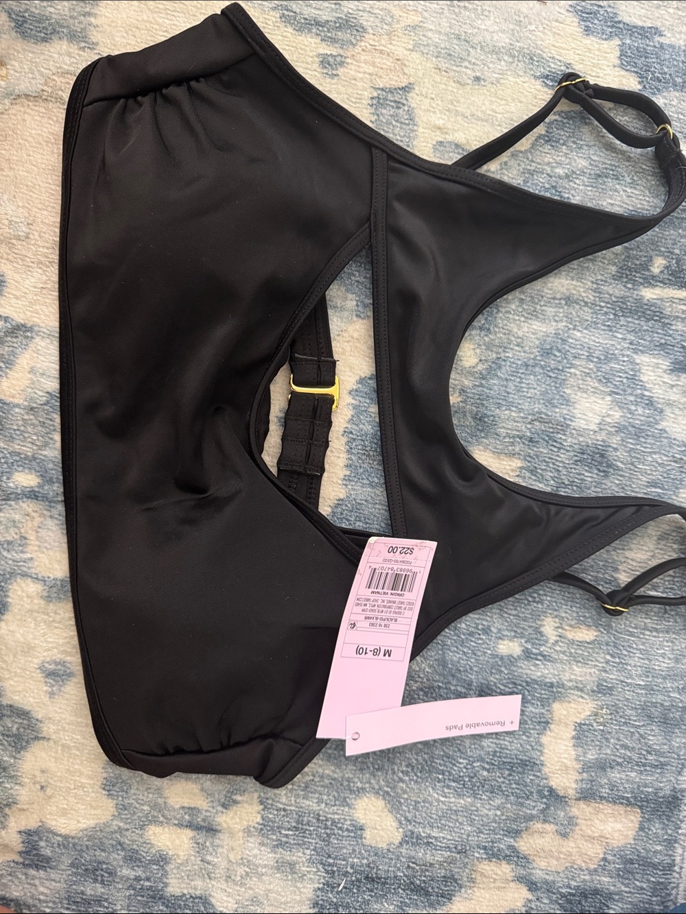 wild fable Black One-Piece Cutout Swimsuit